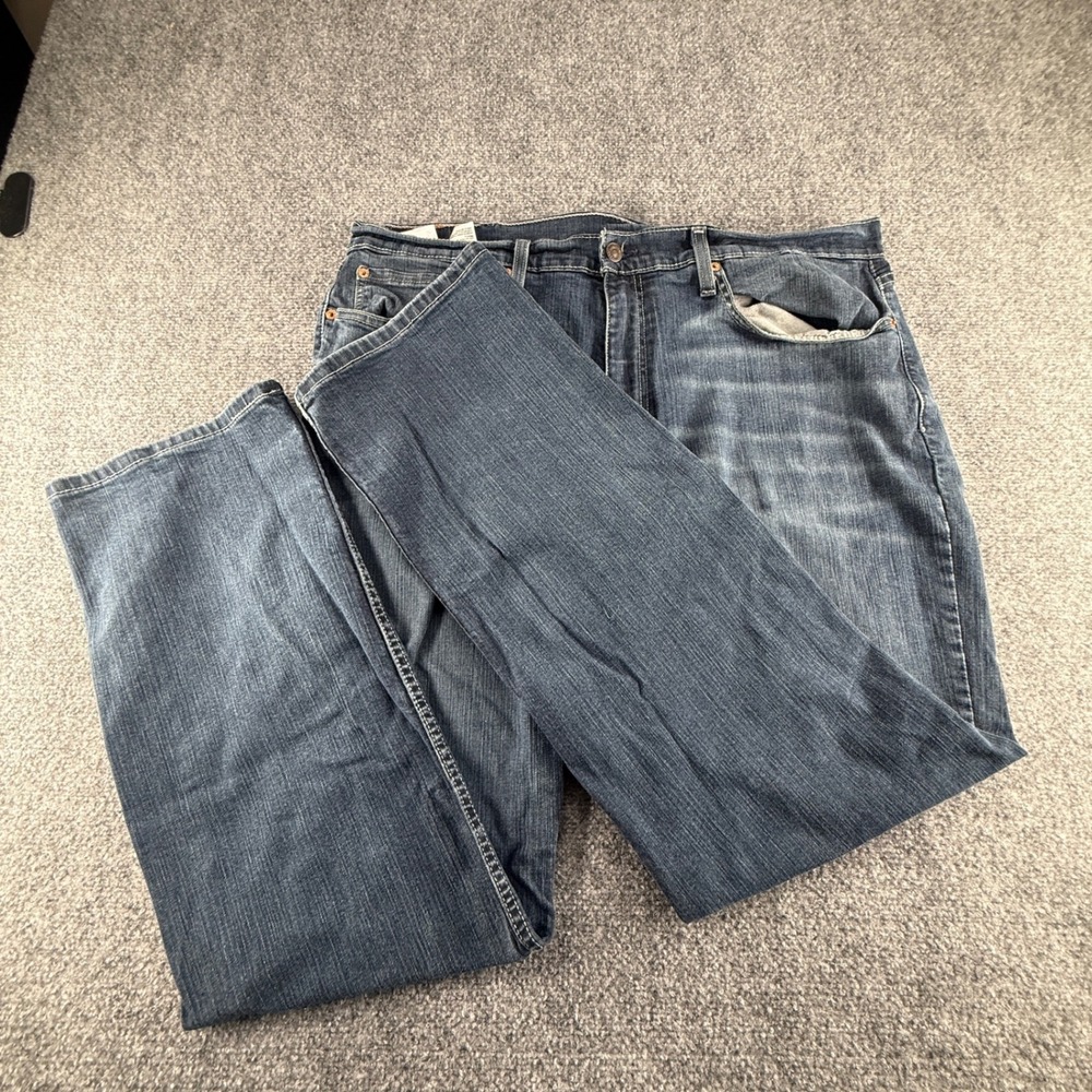 Levis 559 Relaxed Straight Mens Jeans 38x32 Medium Wash Blue Stretch WaterLess